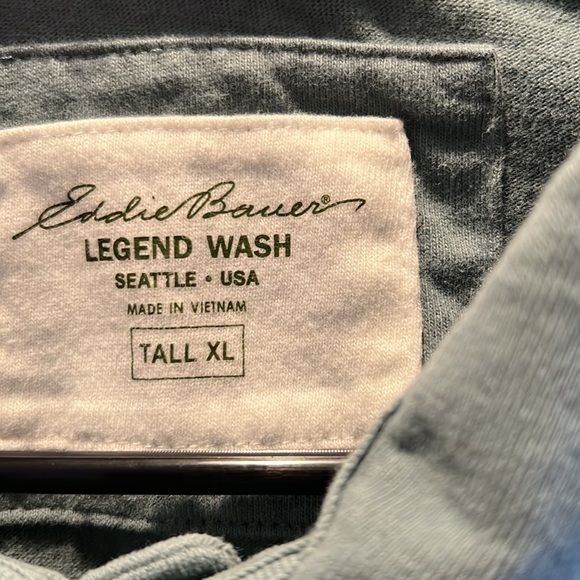Eddie Bauer soft legend wash shirt XL tall - Picture 3 of 5
